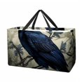 thumbnail image 1 of Crow Large Capacity Foldable Reusable Oxford Cloth Laundry Basket - Multipurpose Tote Bag, Shopping Bag, Picnic Basket, 1 of 7