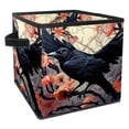 thumbnail image 1 of Crow Large Capacity Foldable Storage Baskets with Handle, 10.8"x10.5"x10.6", Toy Storage Cube Organizer Storage Containers, 1 of 6