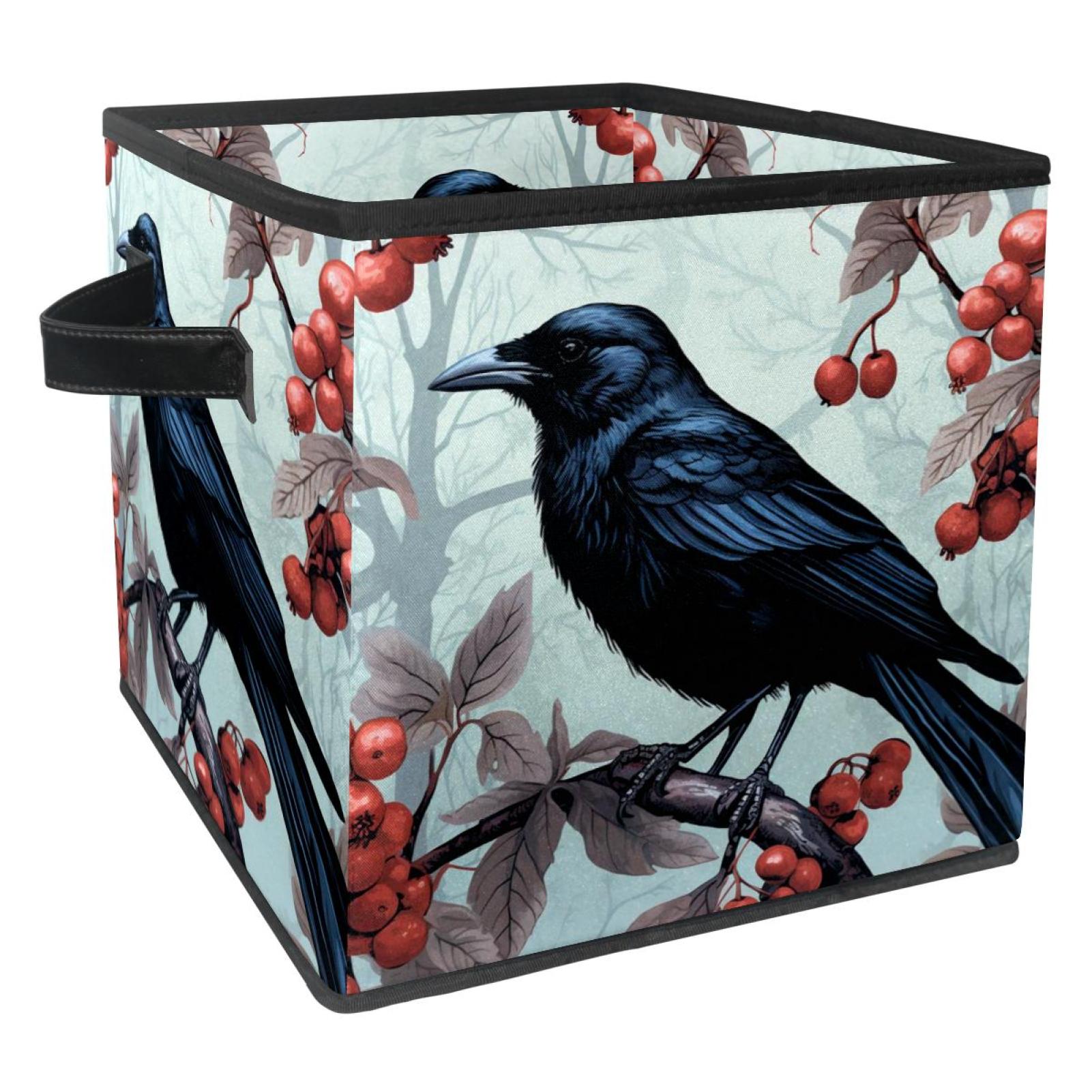 Crows Racks Container Crow Large Capacity Foldable Storage Baskets with Handle, 10.8