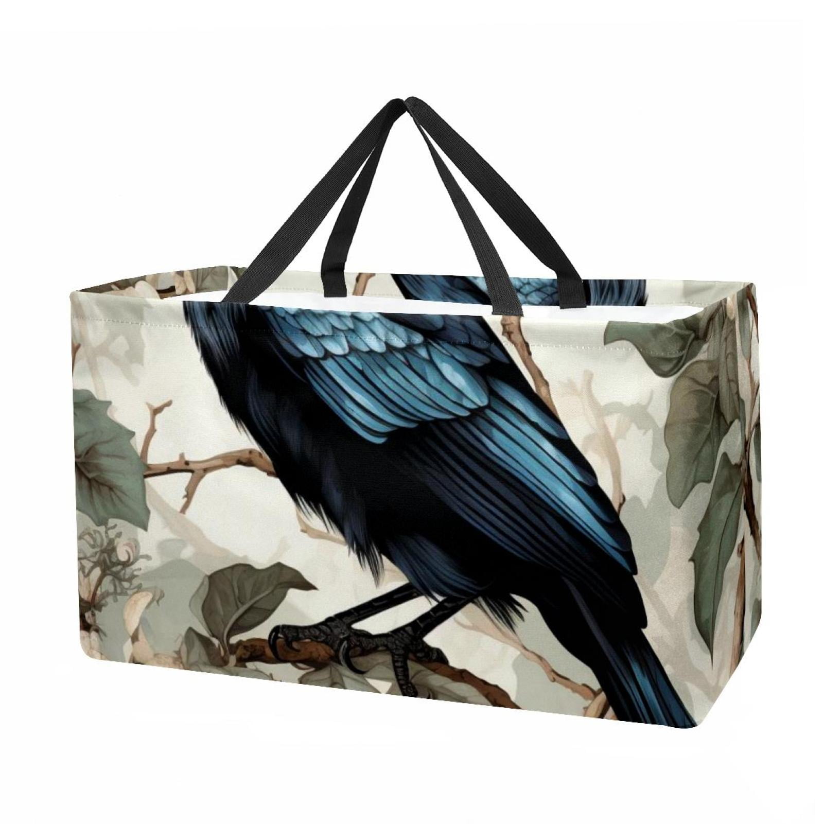 Crow Large Capacity Reusable Foldable Oxford Cloth Storage Bin: Laundry ...