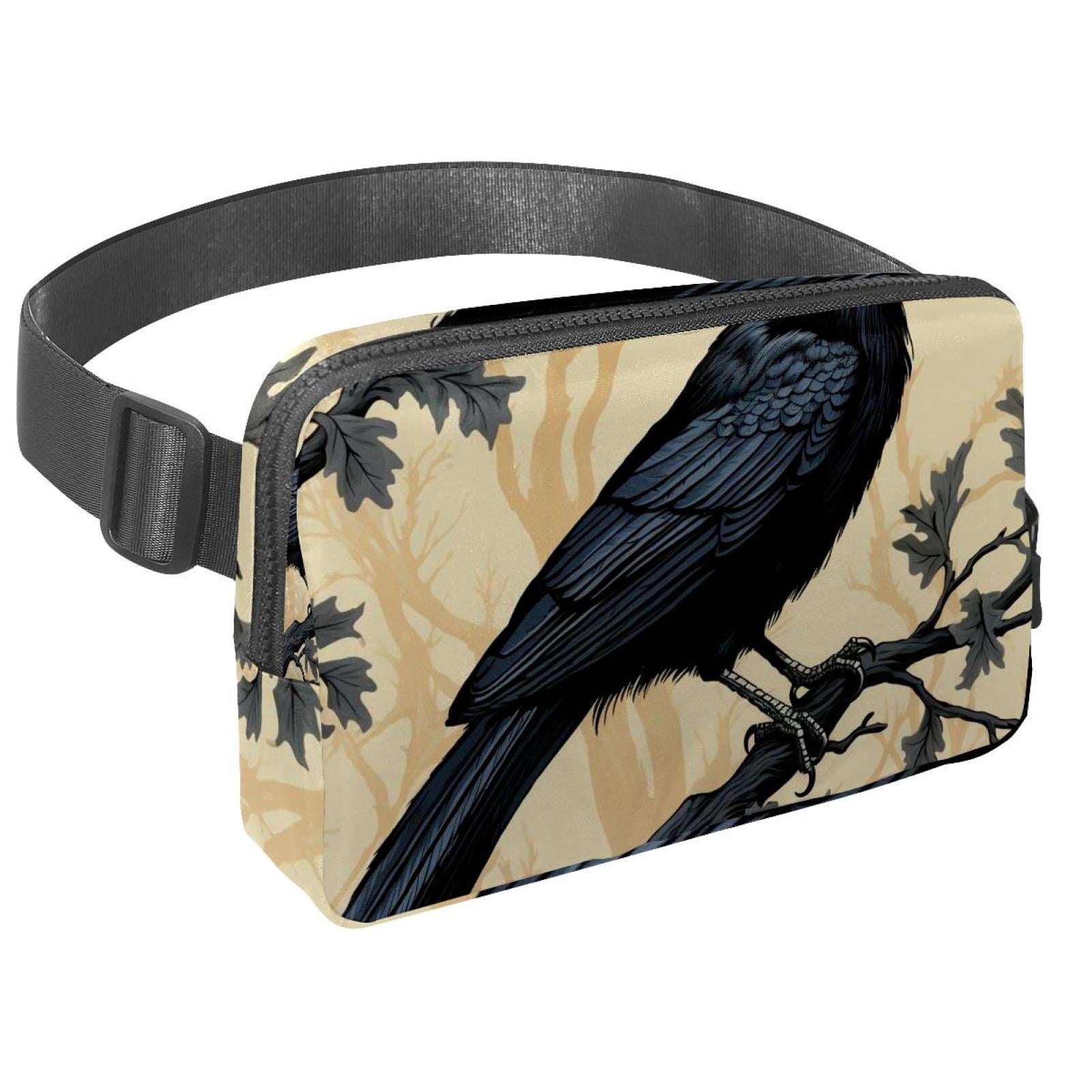 Crow Lightweight Adjustable Sling Bag Waist Pack with Extension Strap Unisex - Ideal for Travel and Outdoor Activities