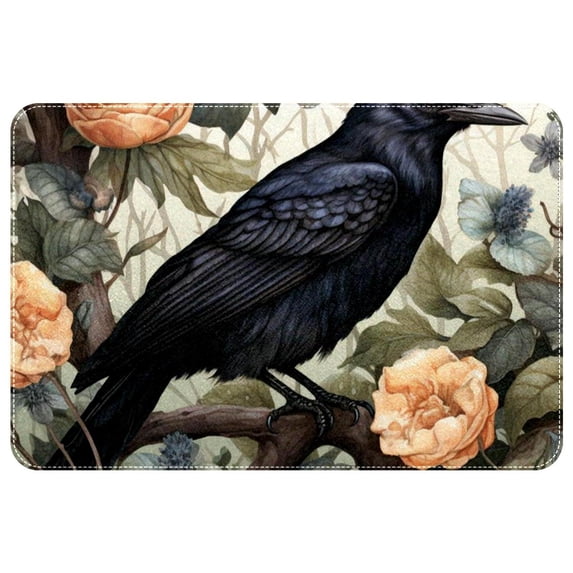 Crow Non-Slip Polyester Indoor/Outdoor Carpet Game Mat Bath Rugs Machine Washable