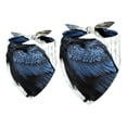 thumbnail image 1 of Crow Pack of Two Cat Scarves, Translucent Light and Breathable Chiffon Yarn, 40.6x40.6x58in & 53.3x53.3x76.2in Size Options, 1 of 5
