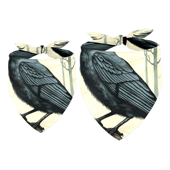 Crow Pack of Two Translucent Light and Breathable Chiffon Yarn Pet Collars - Size 40.6x40.6x58/16x16x22.8in & 53.3x53.3x76.2/20.9x20.9x30 in