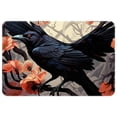 thumbnail image 1 of Crow Polyester Chair Rug Mat, Non-Slip and Machine Washable Area Rugs, 1 of 6