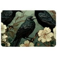 thumbnail image 1 of Crow Polyester Non-Slip Machine Washable Bath Rug Indoor Rug Door Carpet, 1 of 6