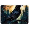 thumbnail image 1 of Crow Polyester Non-Slip Machine Washable Indoor Mat Office Mat Kitchen Rugs, 1 of 6