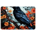 thumbnail image 1 of Crow Polyester Non-Slip Machine Washable Indoor Mat Office Mat Kitchen Rugs, 1 of 6