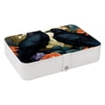 thumbnail image 1 of Crow Portable PU Leather Jewelry Display Organizer Box with Removable Compartment, 1 of 6