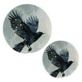 thumbnail image 1 of Crow Pot Holders Set Trivets Hot Pads Cotton Mats for Cooking, 1 of 7