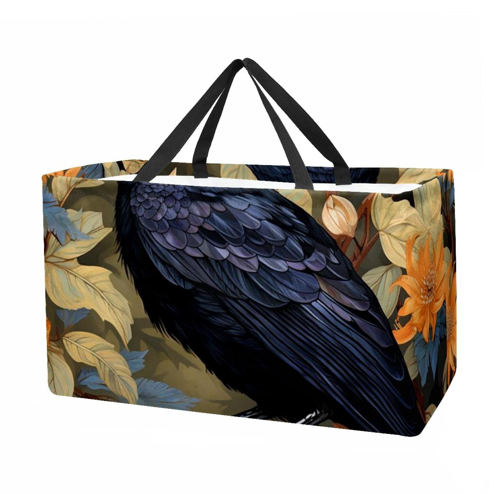 Crow Premium Oxford Cloth Picnic Basket - Reusable, Foldable, Large ...