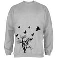 thumbnail image 1 of Crow Raven Flying Winter Tree Mens Sweatshirt Heather MD, 1 of 1