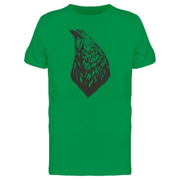 Crow Screaming Grunge Sketch Tee Men's -Image by Shutterstock