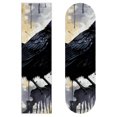 thumbnail image 1 of Crow Skateboard Grip Tape Pack of Two - Premium Emery Surface with PVC Backing | 8.8x32.6in/22.4x83 cm - Durable Skateboard Stickers for Superior Grip and Control, 1 of 5