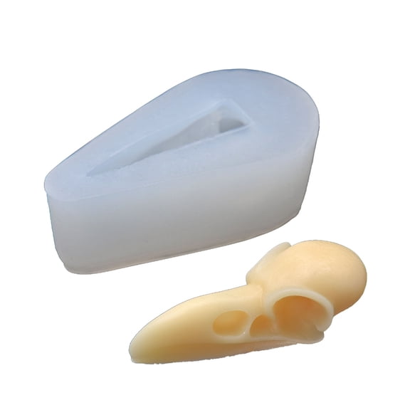 Crow Skull Fondant Mold for Cake Decor Chocolate Cupcakes Silicone Mold Animal Crow Skull Mold Dessert Cheesecake Mold