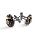 thumbnail image 1 of Crow Stylish Silver Jewelry Cufflink Sets Made of Stainless Steel for Formal Attire - Ideal for Weddings, Banquets, and Business Meetings, 1 of 6