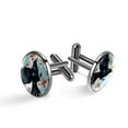 thumbnail image 1 of Crow Stylish Silver Stainless Steel Shirt Cufflinks for Formal Attire - Classy Men's Accessories for Work or Special Occasions, 1 of 6