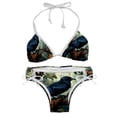 thumbnail image 1 of Crow Swimming Suit Bikini Set Bikinis, Detachable Sponge, Adjustable Strap, Two-Pack, Beach Pool Party Vacation Wear, 1 of 6