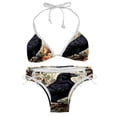 thumbnail image 1 of Crow Swimsuit Women Bikinis: Detachable Sponge Adjustable Strap Bikini Set Two-Pack Beach Pool Vacation., 1 of 6