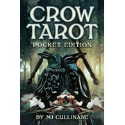 Crow Tarot Pocket Edition 78 Mini Tarot Cards, Rider-Waiter Style Deck with Visionary Crow & Raven Collage Artwork, 1, Hardcover