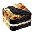 thumbnail image 1 of Crow Travel-Portable Square Jewelry Organizer Storage Box - Rings, Earrings, Necklaces, and Bracelets Holder for Girls and Women, 1 of 6