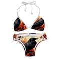 thumbnail image 1 of Crow Two-Pack Bikini Set with Detachable Sponge and Adjustable Strap, for Beach and Swimming Suit Scenes, 1 of 6