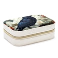thumbnail image 1 of Crow Velvet Portable Decorative Box with Removable Compartment - Storage Box, Display Case, and Earring Holder - Ideal Gift, 1 of 7