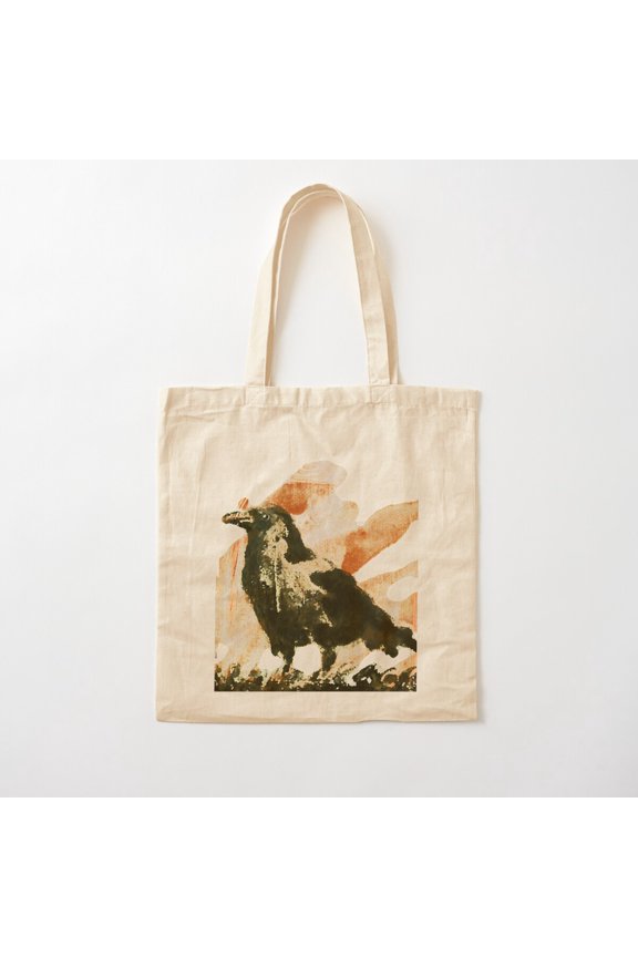 Crow Version 4 Canvas Tote Bags, Reusable Shopping Bag