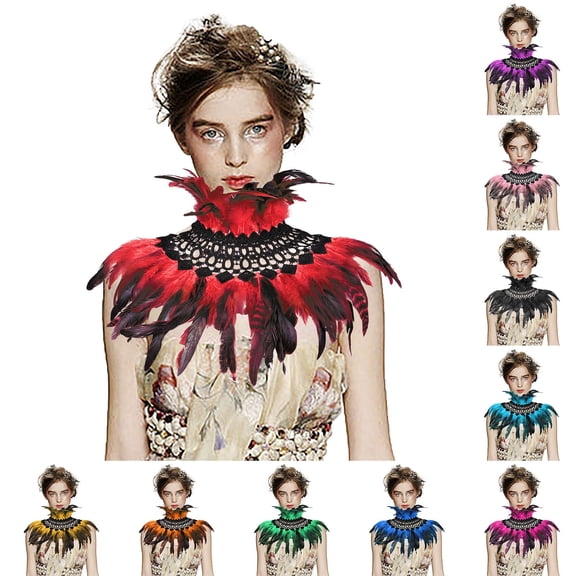Crow Witch Collar Cape Shawl for Women LSQii Gothic Shrug Poncho Collar Halloween Decorations Cutout Gradient Carnival Festival Party Outfit Hot Pink Fashion Accessories