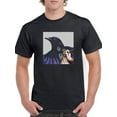 thumbnail image 1 of Crow With Peacock Skin T-Shirt Men -Saman Torabi Designs, Male Large, 1 of 4
