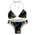 thumbnail image 1 of Crow Women's Swimwear Bikini Set with Detachable Sponge and Adjustable Strap - Two-Pack, Beach Vacation-ready, 1 of 6