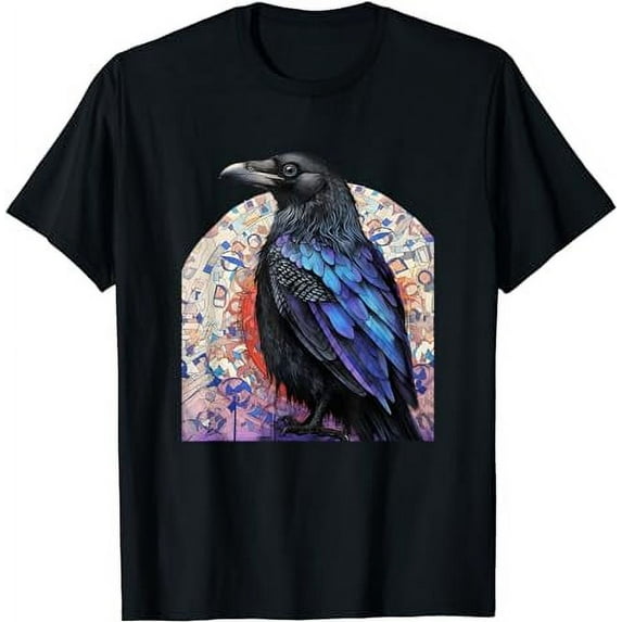 Crow and Raven Bird Lovers Mandala Style Design For Birders T-Shirt