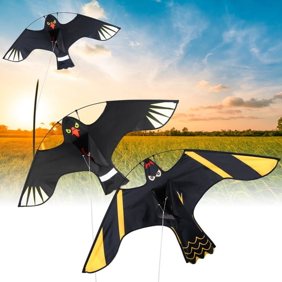 Crow kites for Chickens, Bird Scarer Flying Kite Crops Farm Flying Bird Hawk Flying Kite