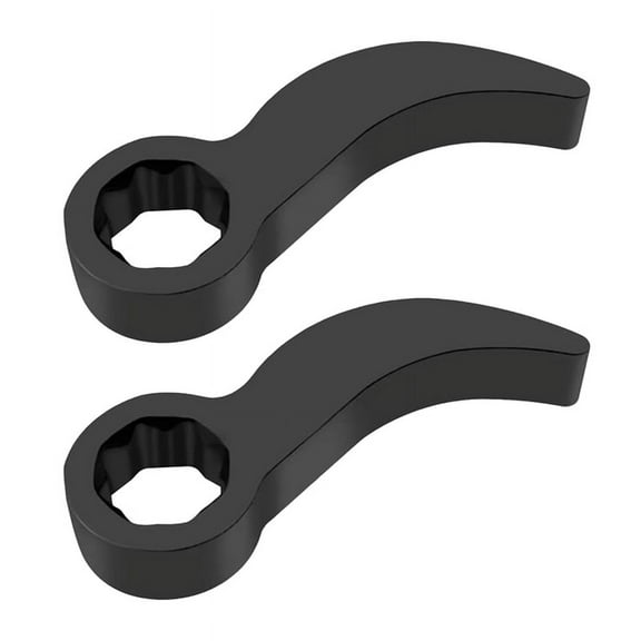 Crowbar Adapter Tools,Unlimited Adjustable Angle Drop Steel Pry Bar Fits 3/8inch Drive Ratchet or Open End Wrench,2 x Transmission shaft disassembly tool,Black