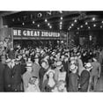 thumbnail image 1 of Crowd At The Showing Of The Great Ziegfeld At The National Theater History (24 x 18), 1 of 2