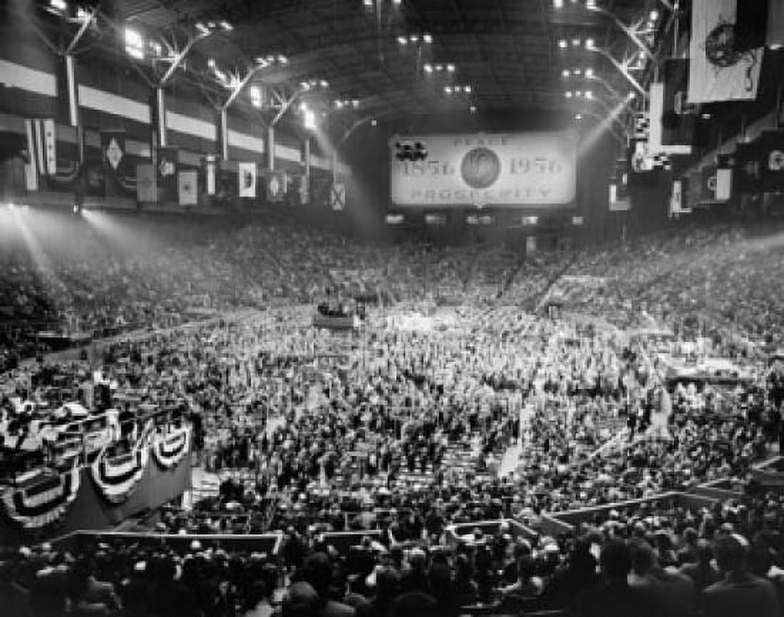Crowd at a political rally Republican National Convention Cow Palace San Francisco California USA Canvas Art - (18 x 24)