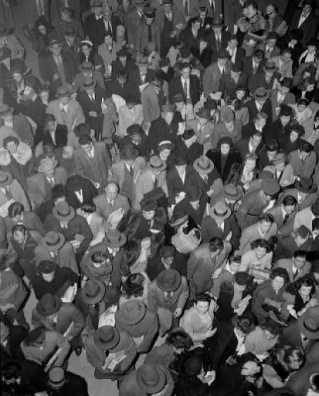 Crowd directly above Canvas Art - (24 x 36)