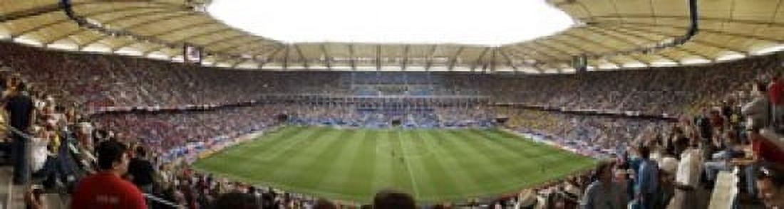 Crowd in a stadium to watch a soccer match Hamburg Germany Canvas Art - Panoramic Images (21 x 6)