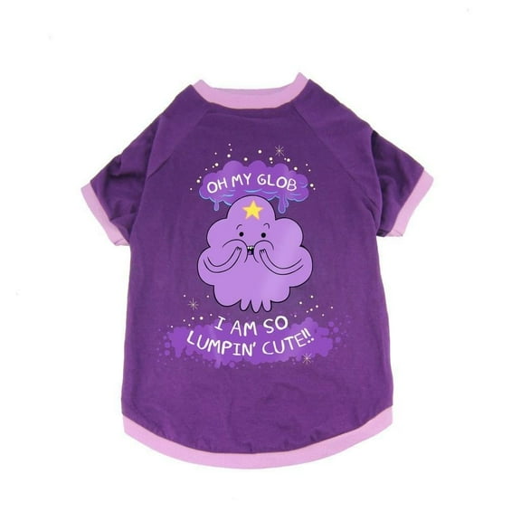 Crowded Coop, LLC Adventure Time Lumpy Space Princess OMGlob Dog Costume T-Shirt: Large Unisex