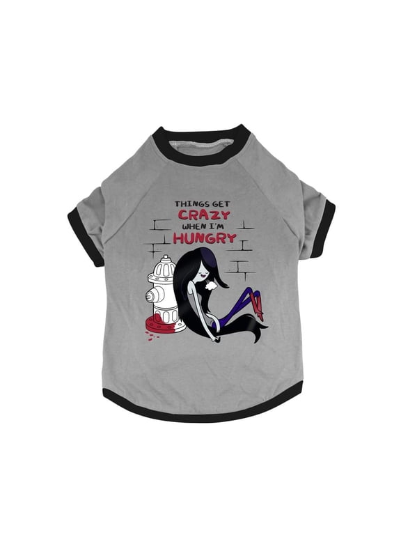Crowded Coop, LLC Adventure Time "Marceline Hydrant" Pet T-Shirt: Large Unisex