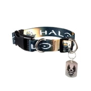 Crowded Coop, LLC Halo Master Chief Dog Collar, Small 9"-11" Unisex