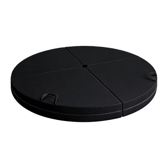 Crowded Spongiform Extra Thick Transportable Pliable Round Stretching Mat for Dance with Against Slip Feature
