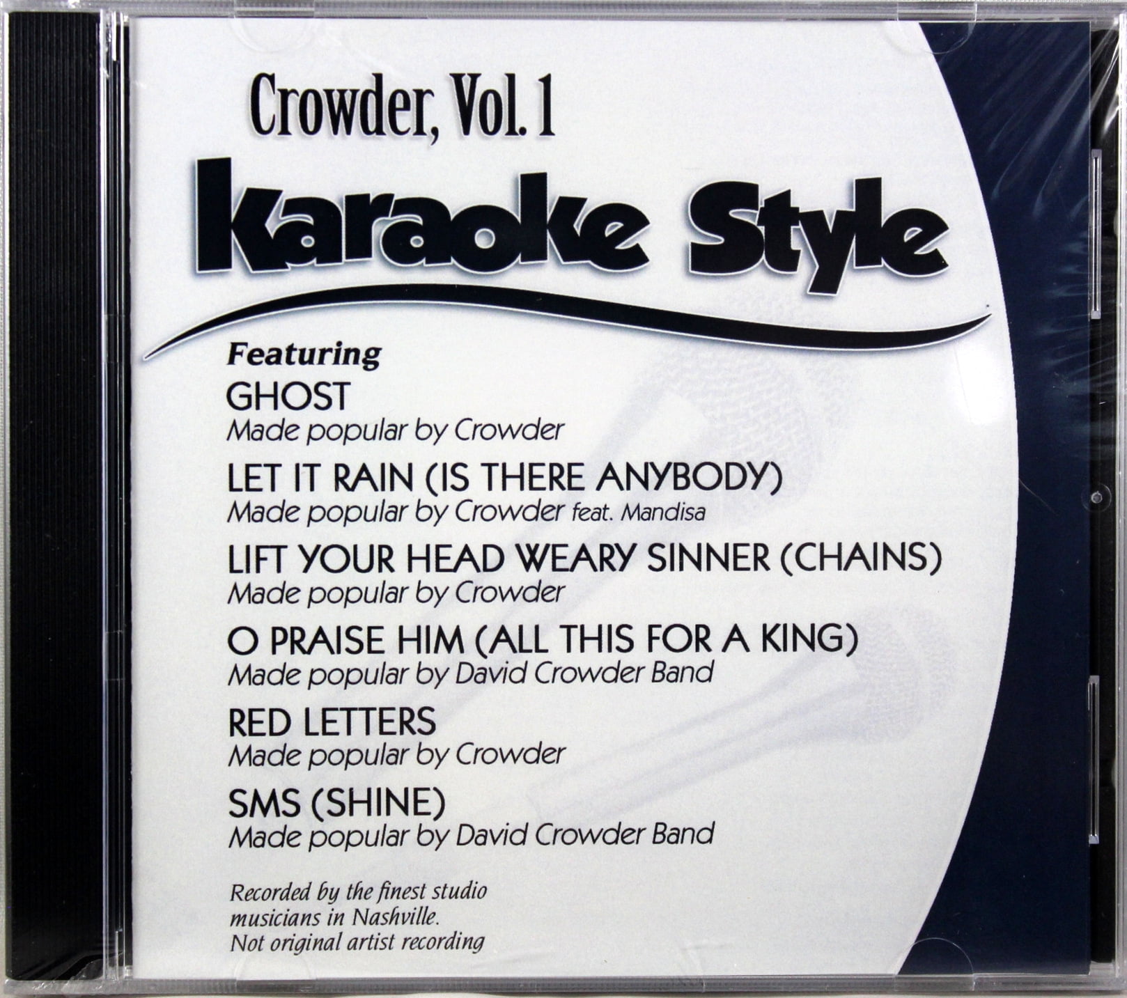Crowder Volume 1 Christian Karaoke Style NEW CD+G Daywind 6 Songs