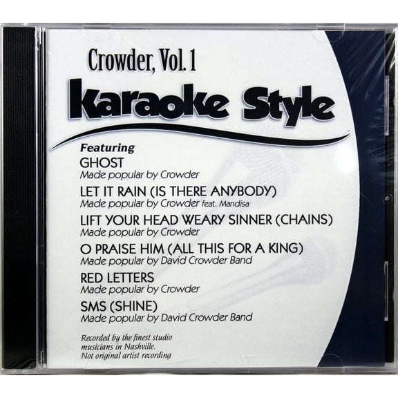 Crowder Volume 1 Christian Karaoke Style NEW CD+G Daywind 6 Songs