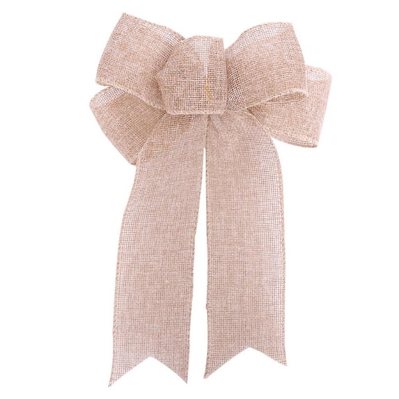 Crowdstar 1 Piece Christmas Wreath Bow Christmas Bow Tree Topper, Christmas Wedding Party Holiday Home Indoor Outdoor Decoration