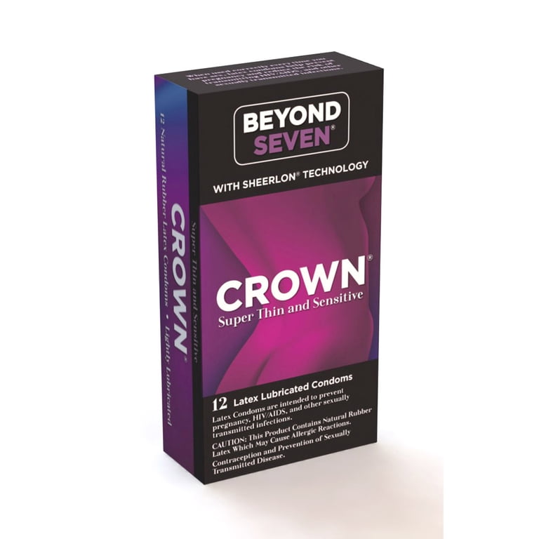 Crown 12 Pack Latex Condoms HSA/FSA Eligible