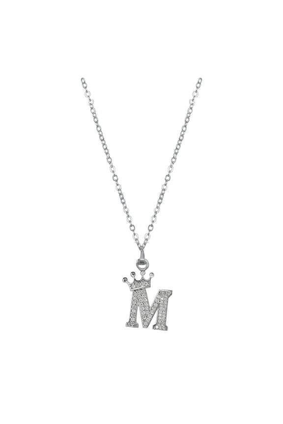 26 English Letters Full Diamond Pendant Necklace for Women - Rhinestone Necklaces, A - Z Alphabet Initials, Ideal Gift, Adjustable Chain