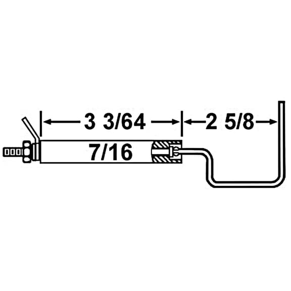 Crown 28045 Replacement Flame Sensor For Wayne HSG & EHG Gas Burners
