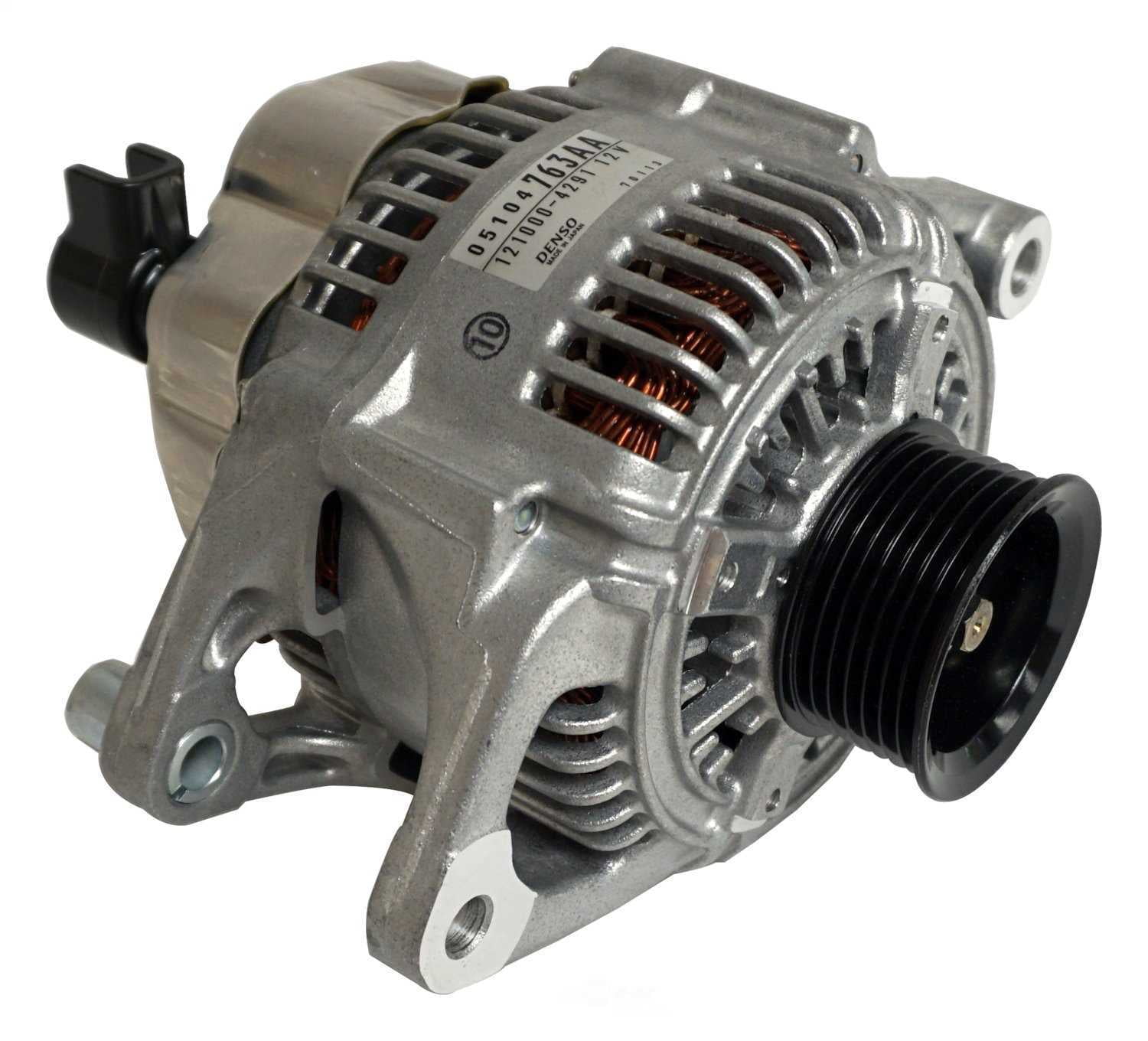 Crown 5104763AA Alternator - Factory Finish, Made of Aluminum and Steel, 136 Amp Fits select: 1999-2001 DODGE RAM 1500, 1999-2000 DODGE DAKOTA