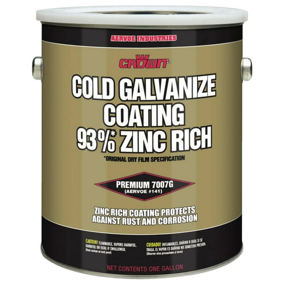 Crown Cold Galvanize Coating 93% Zinc Rich 1 Gallon